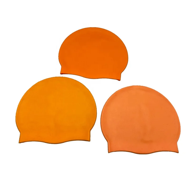 50g Adult Seamless Silicone Swim Cap 100%Silicone Leak Proof Swimming Caps Custom Logo Low MOQ