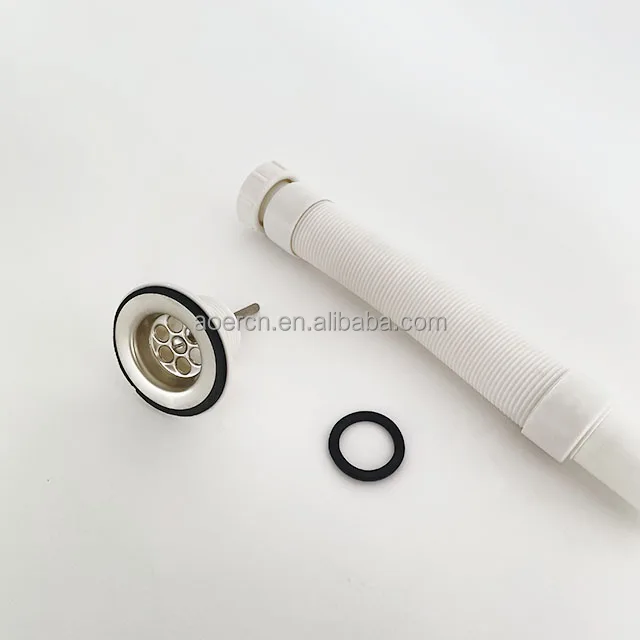 Factory Direct Pricing Plastic Drainer Pipe Bathroom Wash Basin Drain Hose Flexible Waste Drain Plastic Pipe