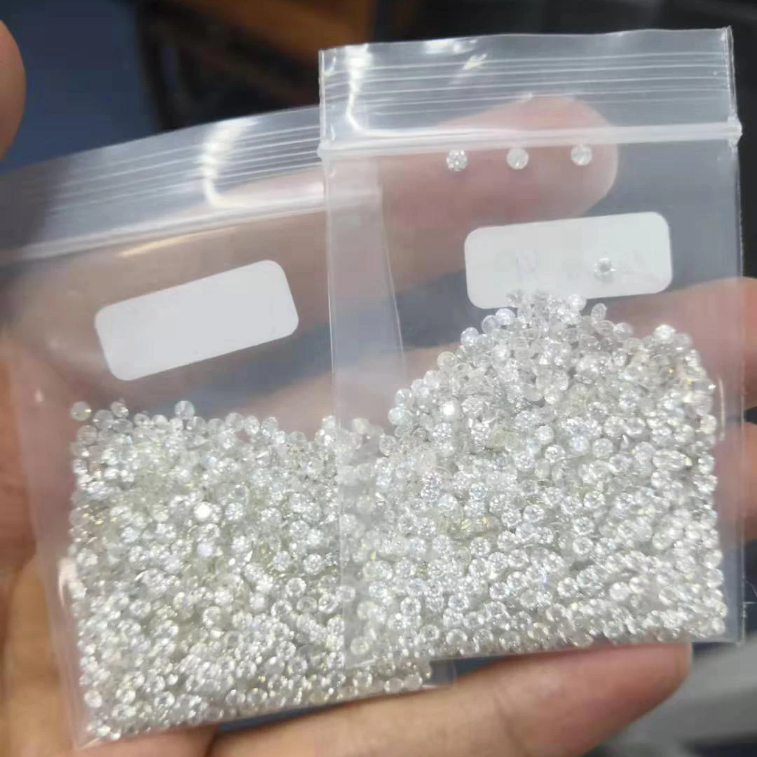 Produits Semi-Finis Vvs Synthetic Moissanite D color Heart And Arrow Round Cut Loose Melee Moissanite Price per Carat