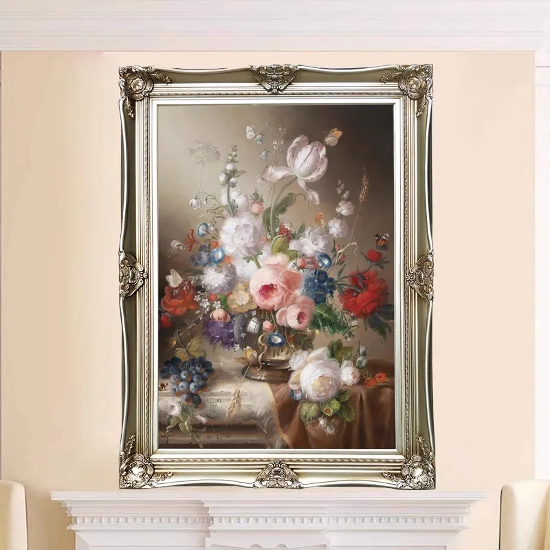 golden classical luxury wall picture photo frame blank canvas oil painting framed moulding for sale
