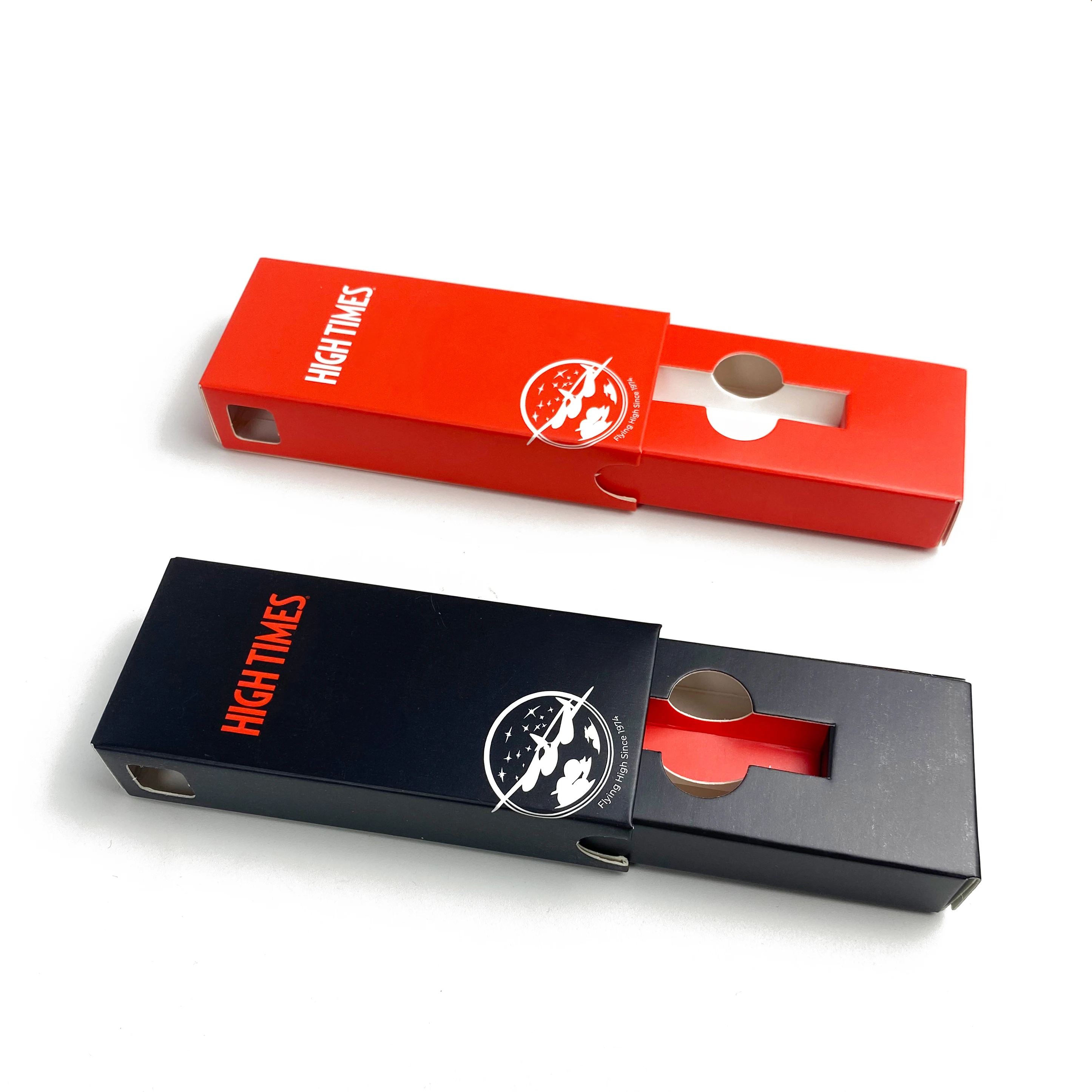 Custom American Packaging Empty CR Carts 1ml 2g Disposable Boxes Muha Meds Packwoods Child Resistant Box Cartridge Packaging