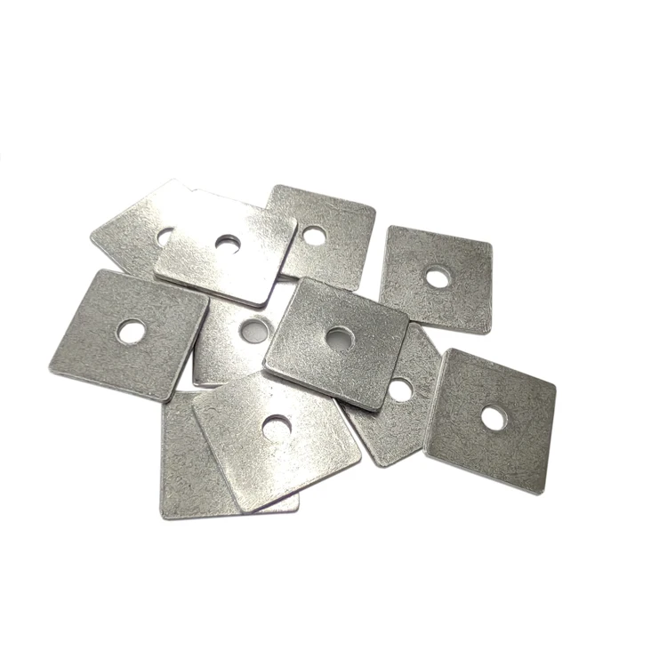 Standard customized size stainless steel 304 square flat washer made in China