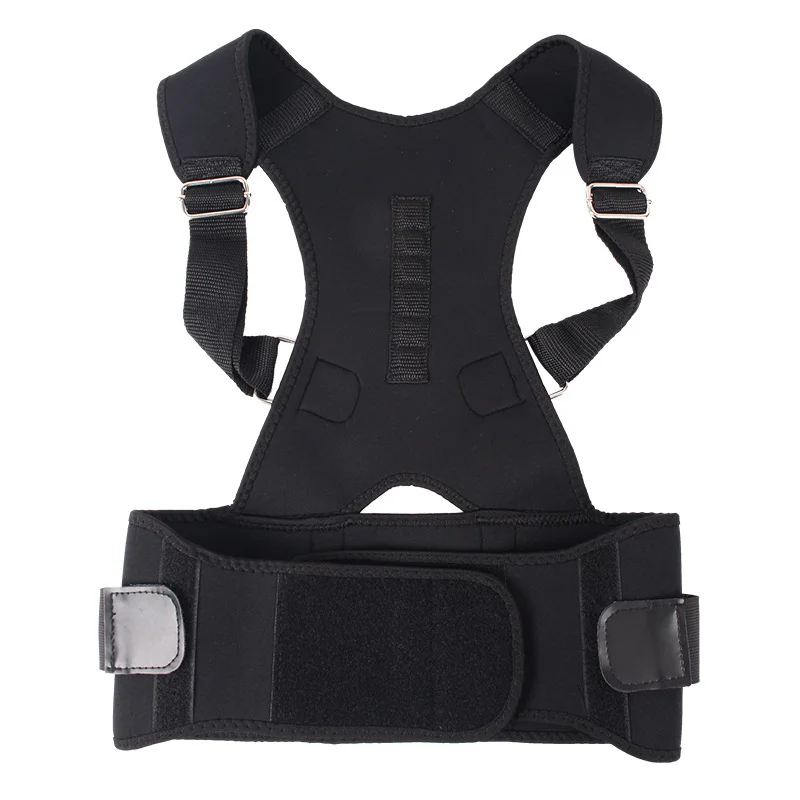 Back Posture Corrector Adjustable Magnetic Therapy Posture Corrector Brace Shoulder Back Brace Support Belt No Slouching Unisex
