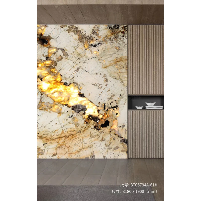 Natural Luxury Backlit Quartzite Stone Snow Mountain Select Table Type Big Slab Patagonia Marble Price