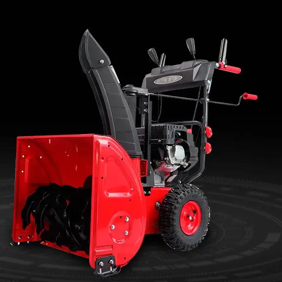 28 inch 212CC snow engine two stage snow blower hot heated handle with led light electric start snow thrower