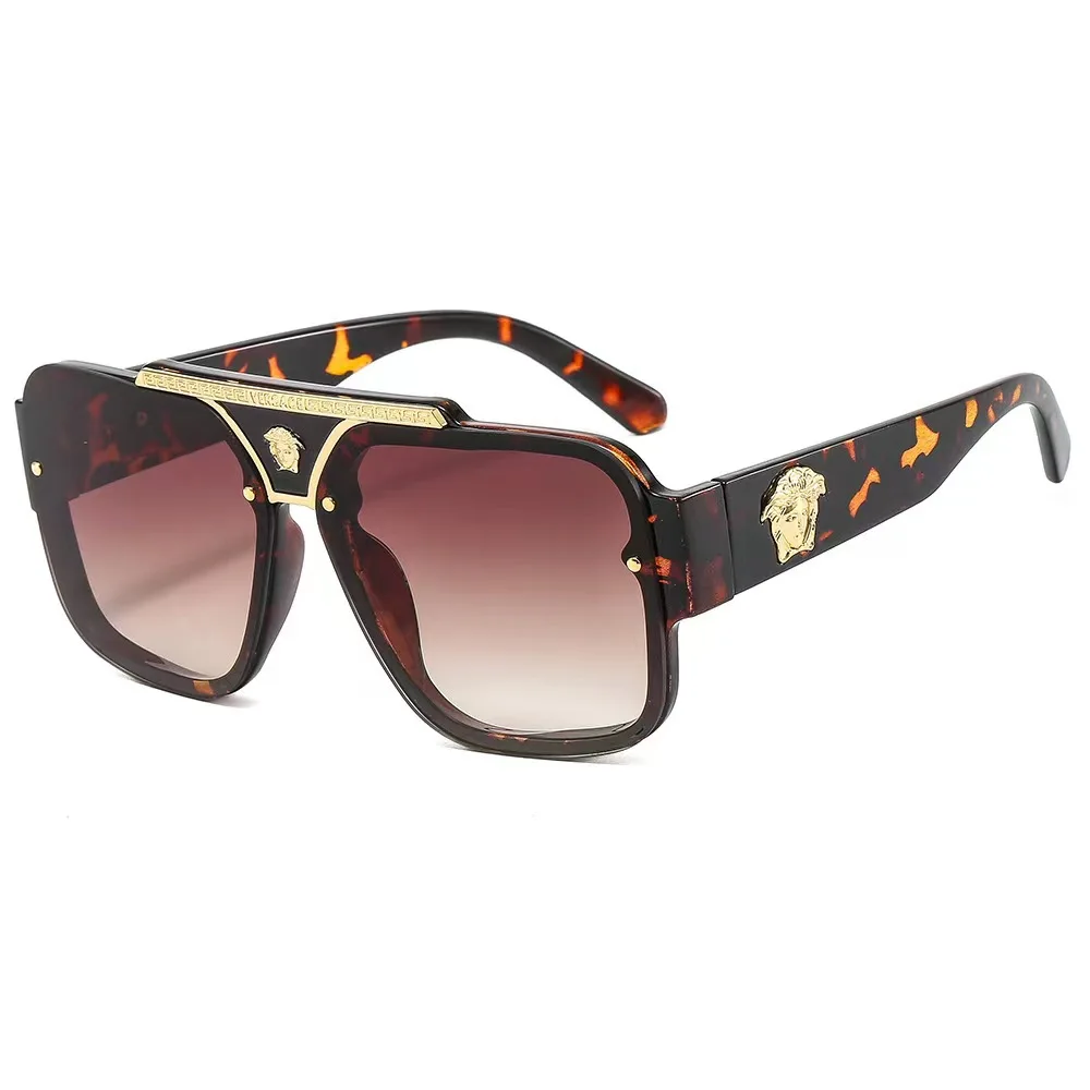 High Quality Unique Summer Glasses Shades Italian Branded Designer Sun Glasses Fashion Square Frame Luxury Sunglasses Men 2024