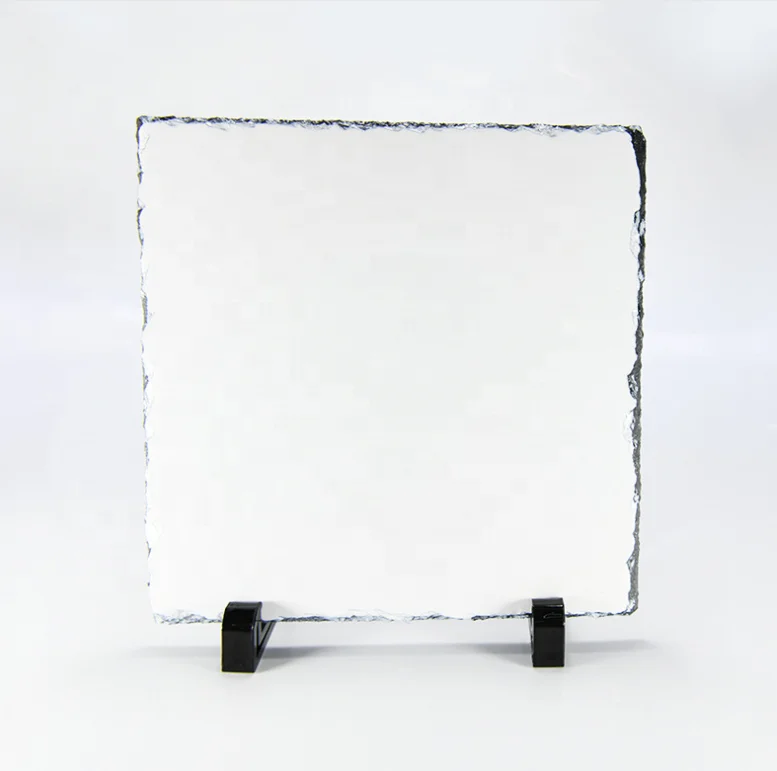 
Square stone slate photo and heat transfer photo frame for sublimation blank rock slate slate photo frame 