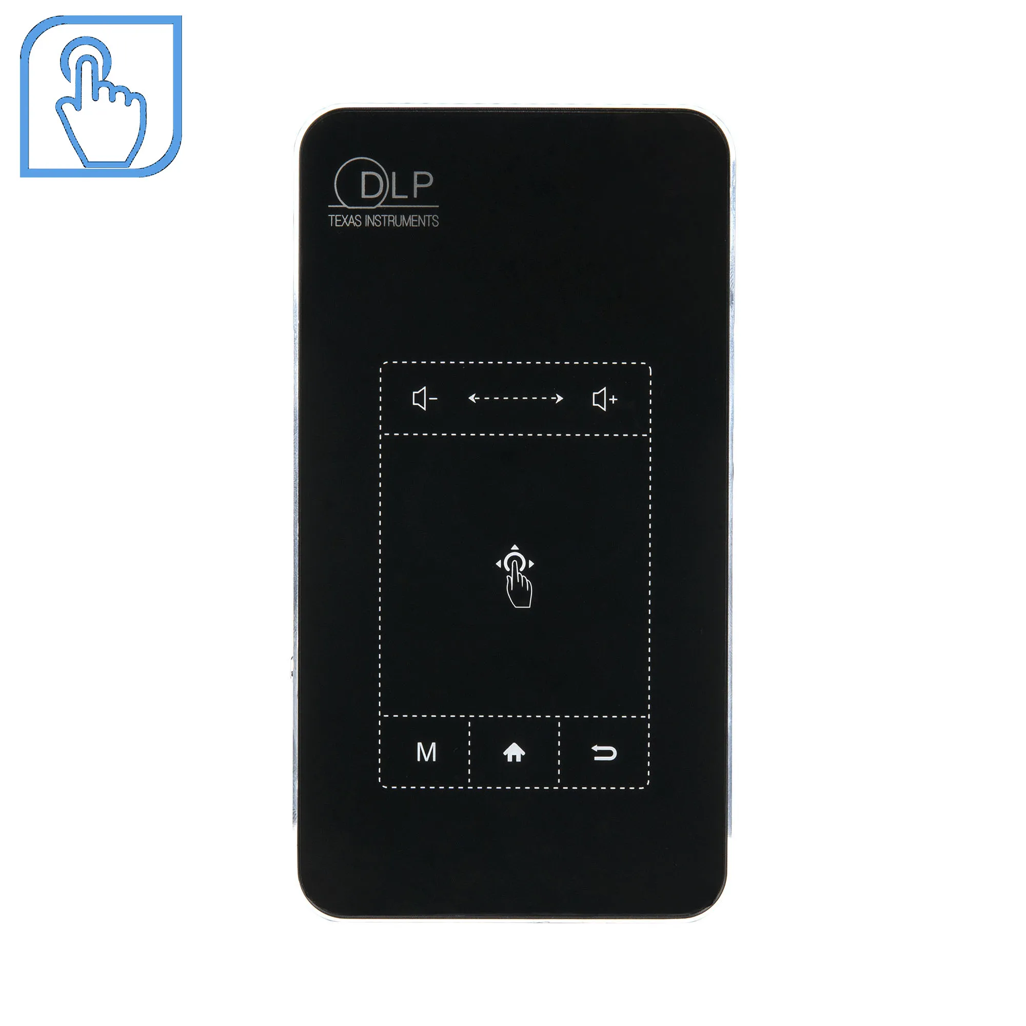  Hotack модный карманный цифровой мини-проектор Android 9 видео 4K DLP с сенсорным WIFI Bluetooth и батареей 5000