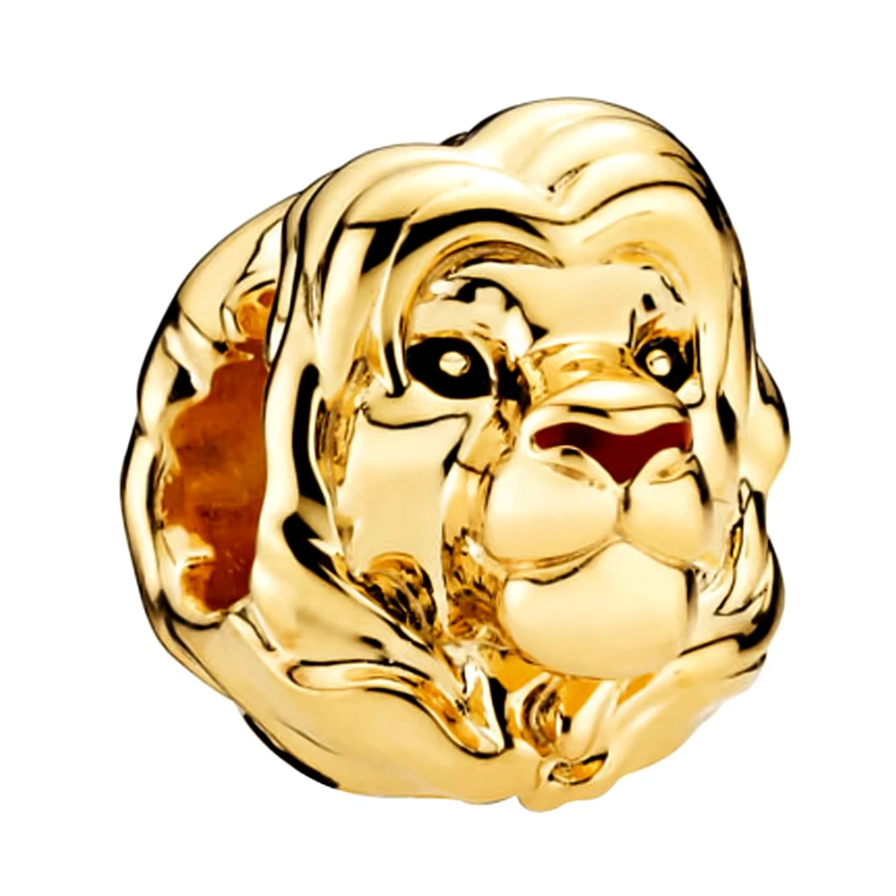 Подвески из серебра 925 пробы для браслетов pandora, подвески из серебра 925 пробы в виде короля льва для браслета pandora