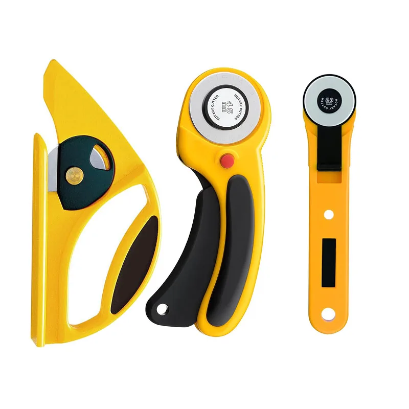 45mm Rotary Fabric Cutter with Safety Lock Cutter Knife for Carpet Leather Fabric Rotary Cutter and Rotating Cutting Blade