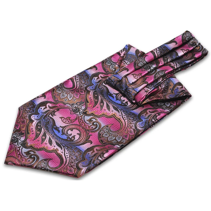 Новый дизайн 100% Шелковый жаккардовый галстук ascot