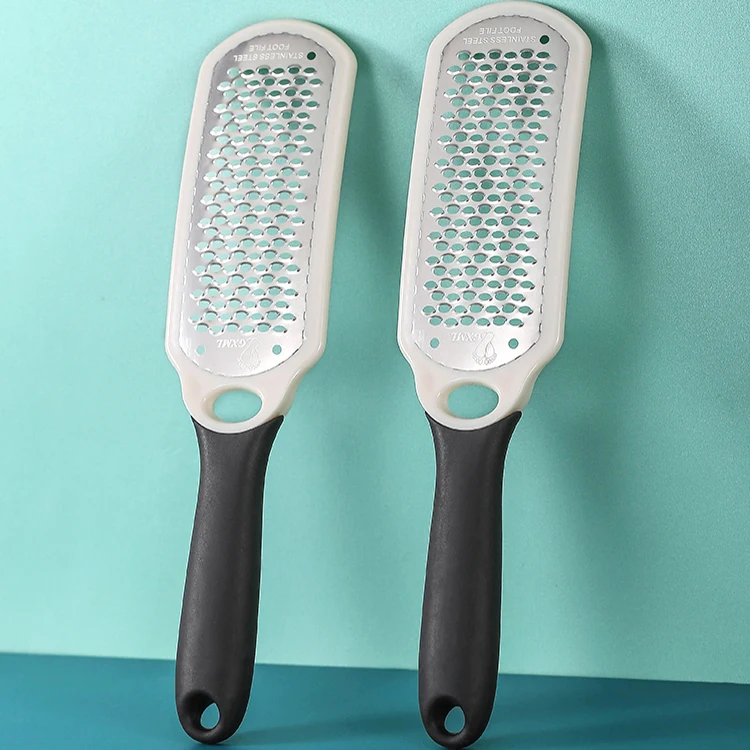 Amazon Hot Sale Feet Care Tool Stainless Steel Double Side Exfoliating Pedicure Scrub