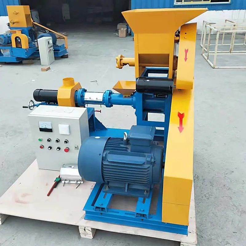 floating fish food feed extruder manufacturing machinery granule making pallet pellet mill making machine for fish