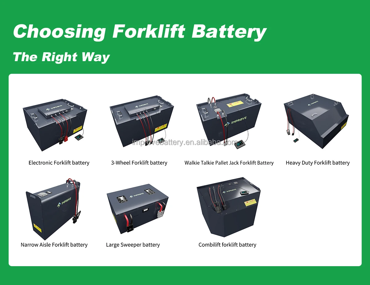 Maintenance free 36v 48v 60V 72V 100Ah 150Ah 200Ah 300Ah Lithium ion battery for Electric Forklifts LifePo4 Battery