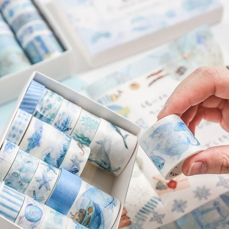 Ins 20 rolls paper tape creative hand account DIY decorative stickers school stationery