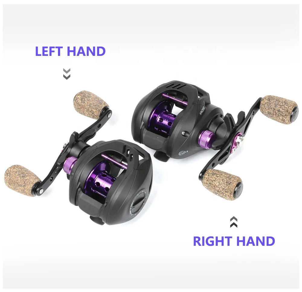 Factory Price 6.5: 1 Gear Ratio 7kg Drag Power Magnetic Brake Fishing Wheel Left & Right Hand Casting Baitcasting Fishing Reel