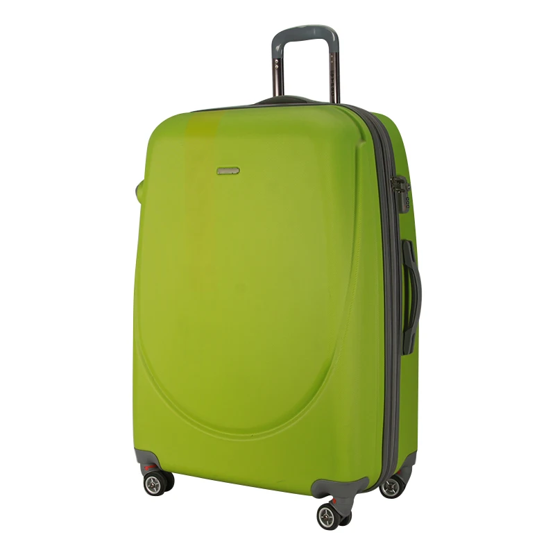 Lemon green super light 20 24 28 inch 3 pieces wholesale traveling luggage sets