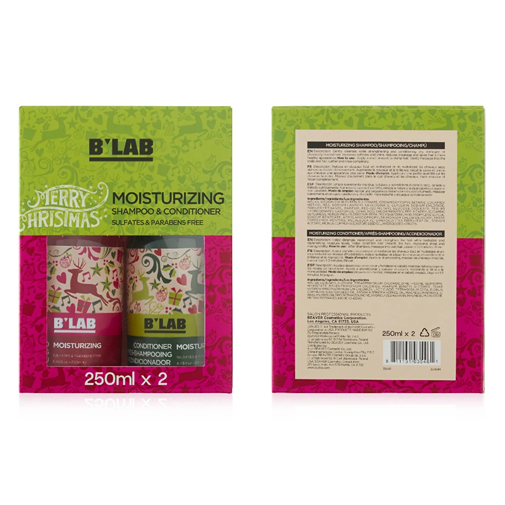 Private label Christmas set natural hair growth shampoo and conditioner tea tree oil sulfate free organic rosemary oil shampoo