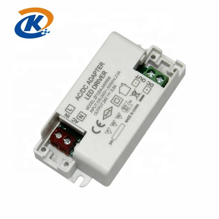 zf120-2400500 ac/dc transformer 24v 500ma led driver 12w with CE SAA compliance