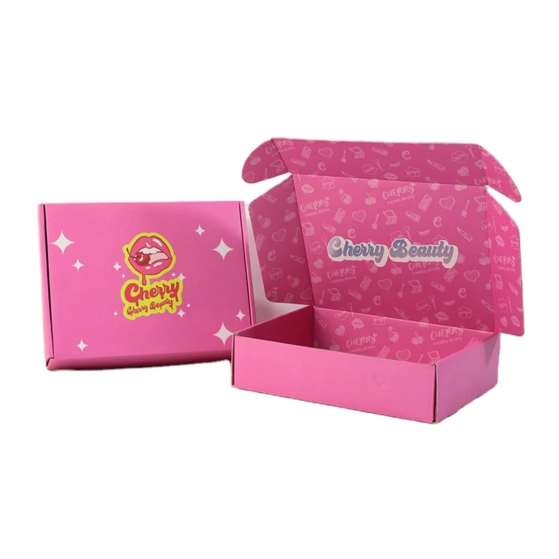 Custom logo printed Small Corrugated packaging Shipping cardboard box manufacturers