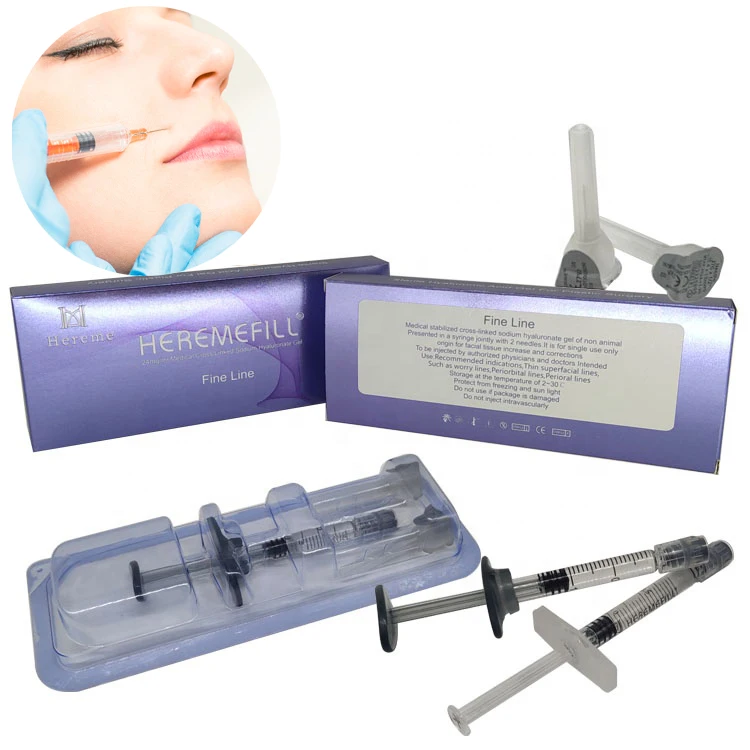 Heremefill 2ml Injectable Cross-Linked Hyaluronic Acid Dermal Fillers for The Face Injection