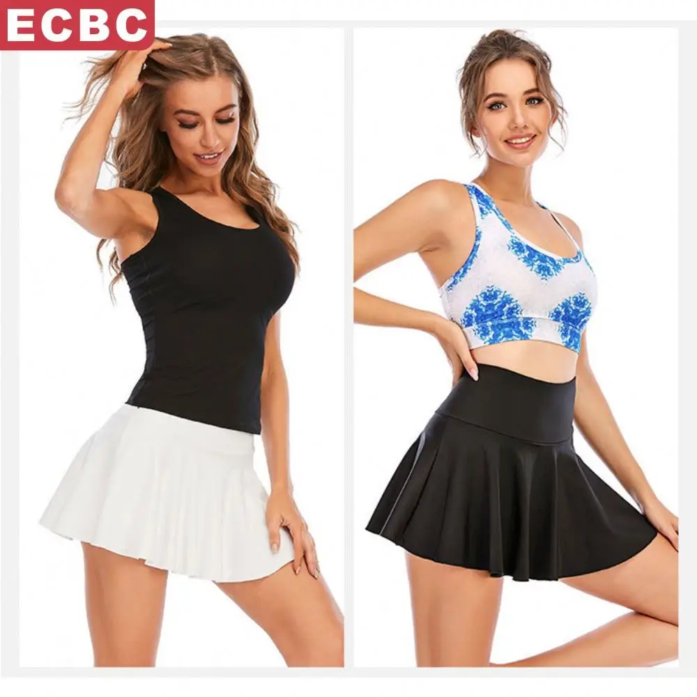 Поставляется с нижней подсветкой с карманами для фитнеса, танцев, йоги, короткие спортивные кюлоты, плиссированная теннисная юбка телесного цвета