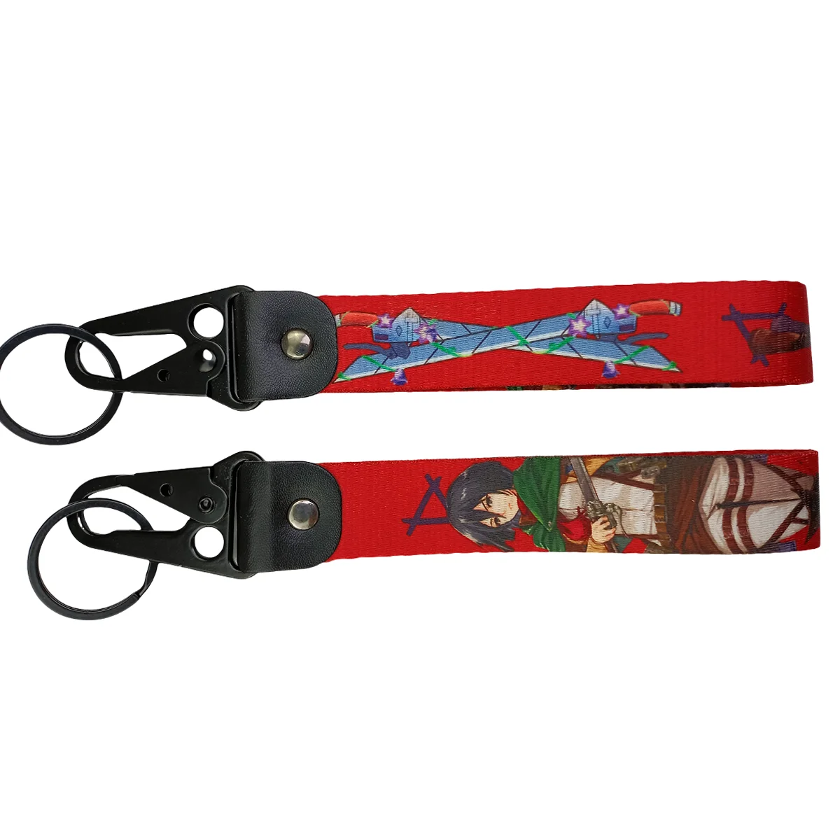 Nylon Webbing Lanyard Carabiner Eagle Mouth Hook Belt Keychain Multi-purpose Belt Buckle