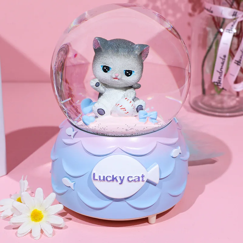  Custom Wholesale Lovely Cat Water Polo Resin Crafts Cartoon Ball Music