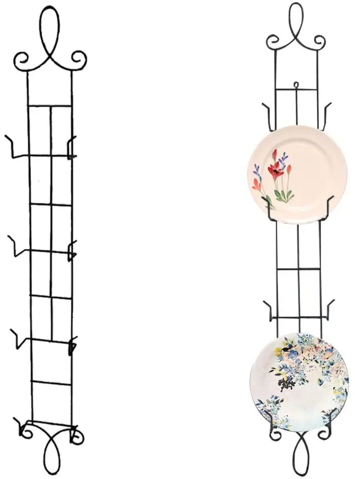 Wall-mounted metal display easel mural easel ceramic display stand plate display stand