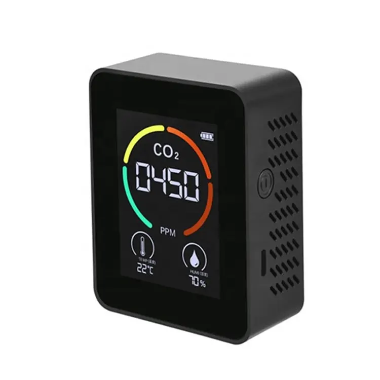 2022 Mini Co2 Meter Classroom Carbon Dioxide Meter Air Quality Monitor Analyzers Co2 Meter with Temperature Humidity Display