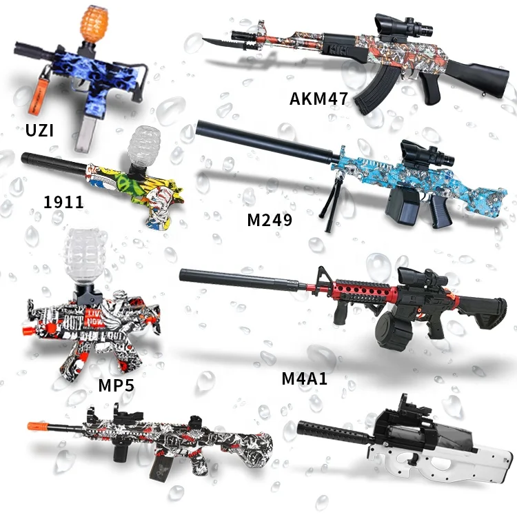 2023 high quality automatic pistola de juguete watergun blaster hidrogel shotgun jell nylon bolas de gel blaster bb gun plastic
