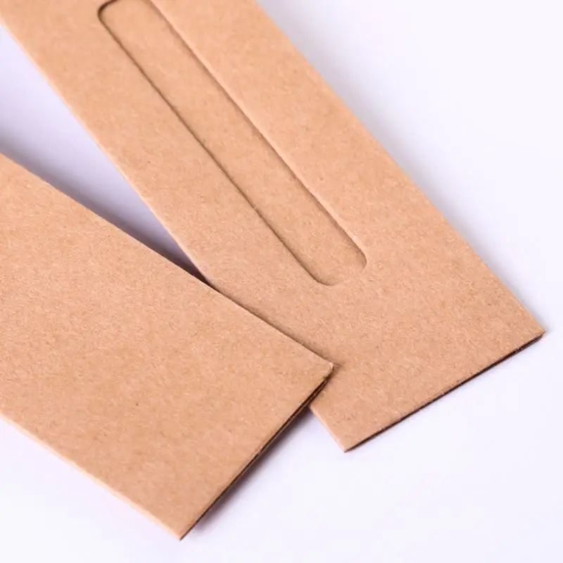 School Stationery Pencil Bag Custom Brown Kraft Paper Pencil Bag Craft Paper Pen Pouch Washable Kraft Paper Pencil Pen Bag