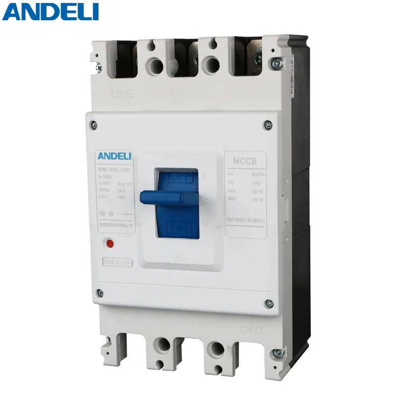 Andeli ADM3 630L/3300 MCCB  circuit breaker for welding machine
