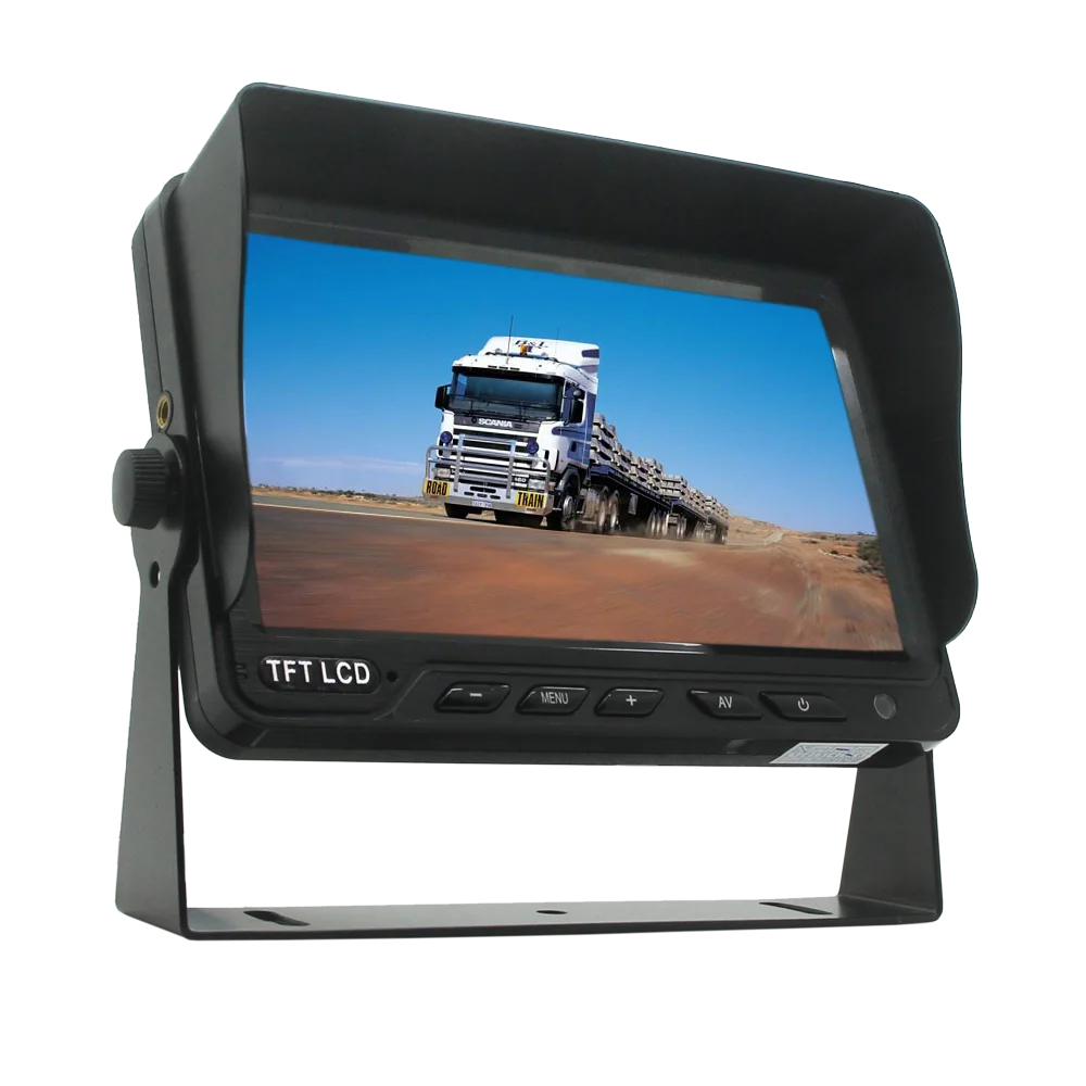 BUSRV 5 Inch AHD  LCD Screen Car Monitor SIngle Image Screen Monitor Rearview Monitor