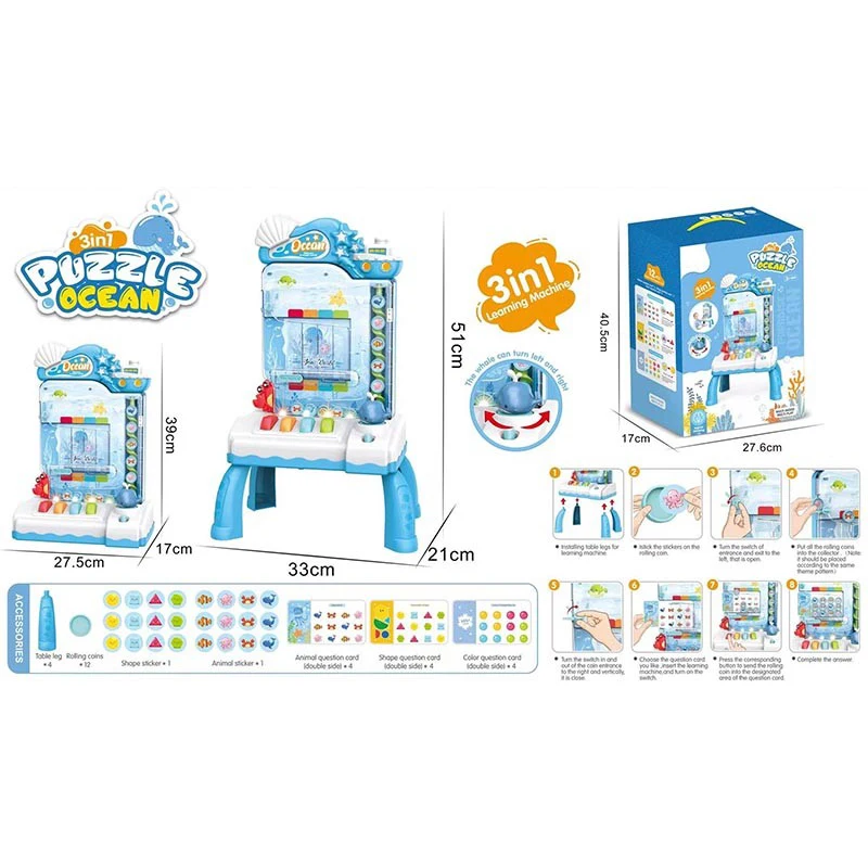 Coin Operated Toy machine Rolling Ball Game Educational Toys For Kids