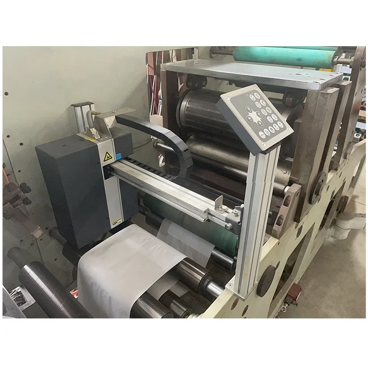 Horizontal Servo Motor Petal Type UV Sticker Label Flexo Printing Machine Ready to Ship