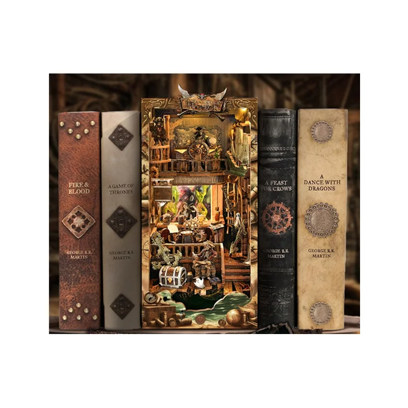 2024 Новое поступление набор книг «Пиратский мир» «Сделай своими руками» сборка деревянная 3D-головоломка кукольный домик для девочек и мальчиков
