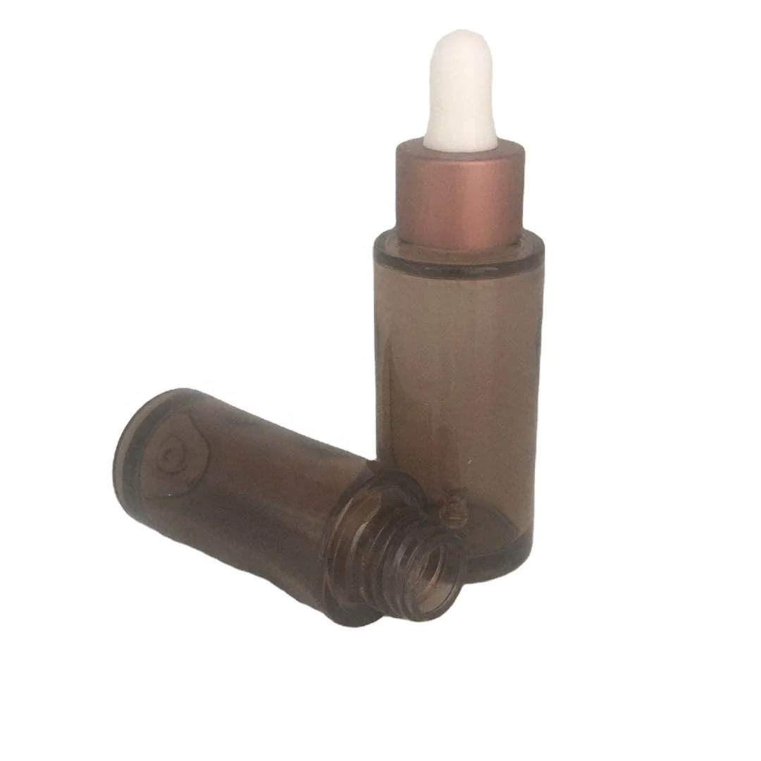 30ml amber plastic essential oil petg bottle with child resistant screw cap