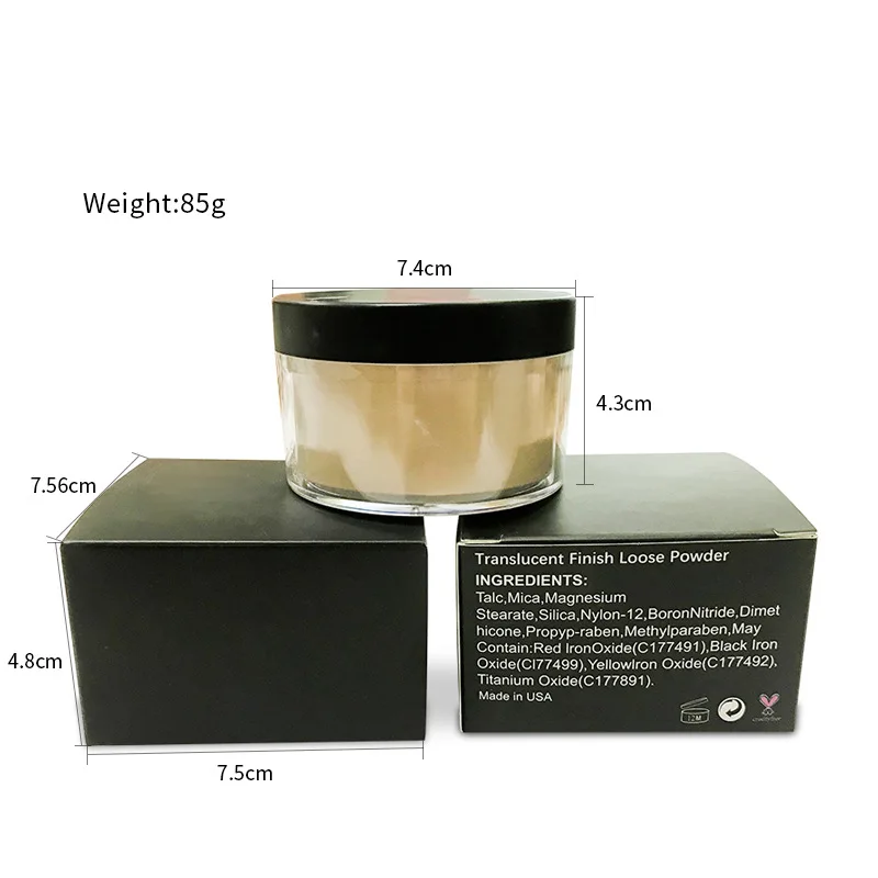 Wholesale private label long lasting oil control mineral setting powder face makeup loose powder oem