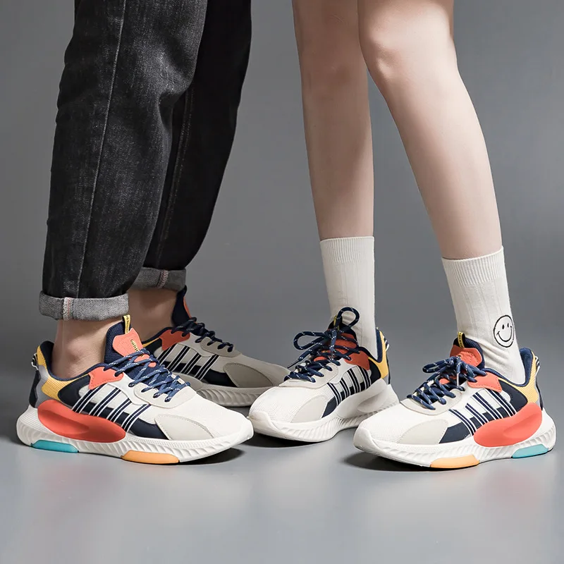 Breathable men women fashion sneakers outdoor fitness leisure sports running shoes jogging shoes unisex
