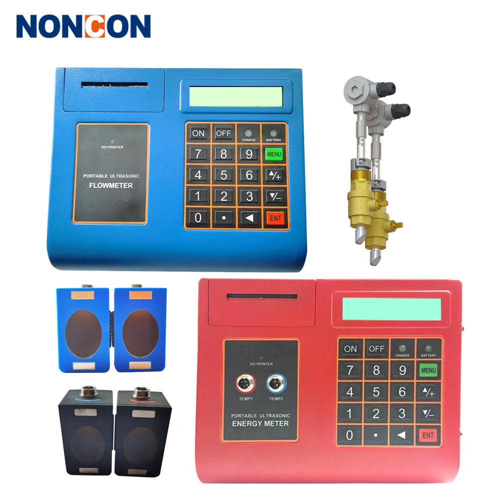 Portable ultrasonic flow meter handheld ultrasonic water flow meter