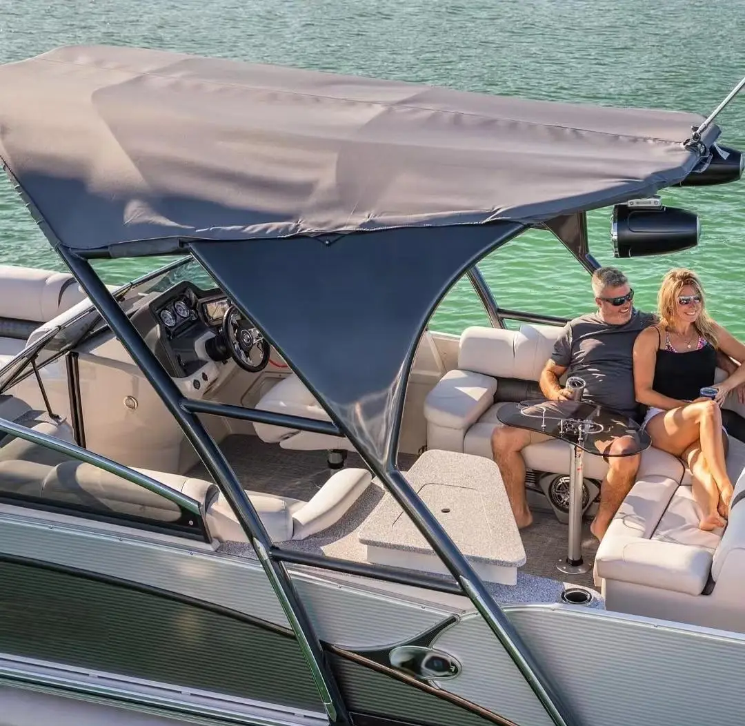 Allhouse Houseboat Yacht 19ft Aluminum Luxury Pontoon Boat Fishing Boat for sale