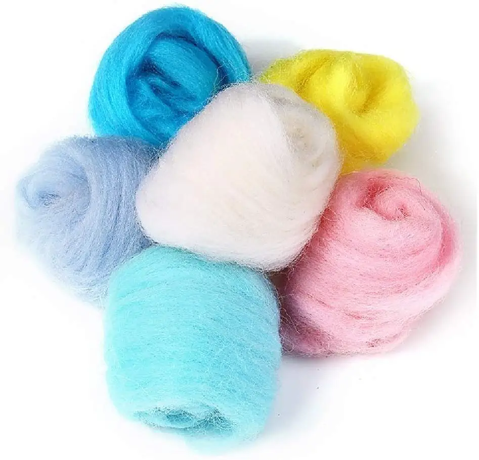 
Craft needle felting kit 50 Colors felt wool roving 