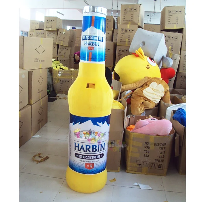 High quality CE OEM adult  beer bottle mascot costume for event advertising
