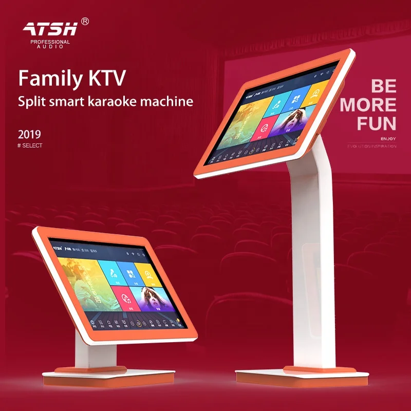 ATSH раздельная установка 19 дюймов сенсорный экран караоке VOD KTV плеер машина