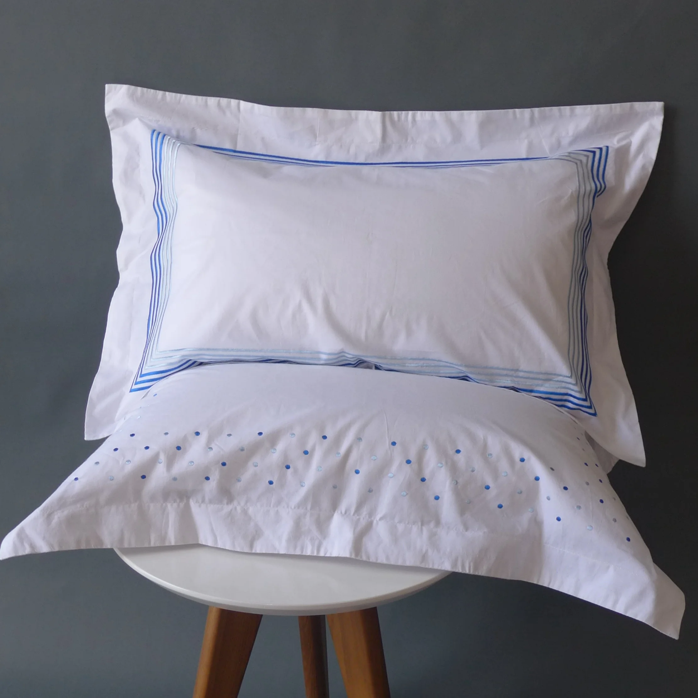 100% cotton duvet cover set with embroidery pillowcase pillowsham