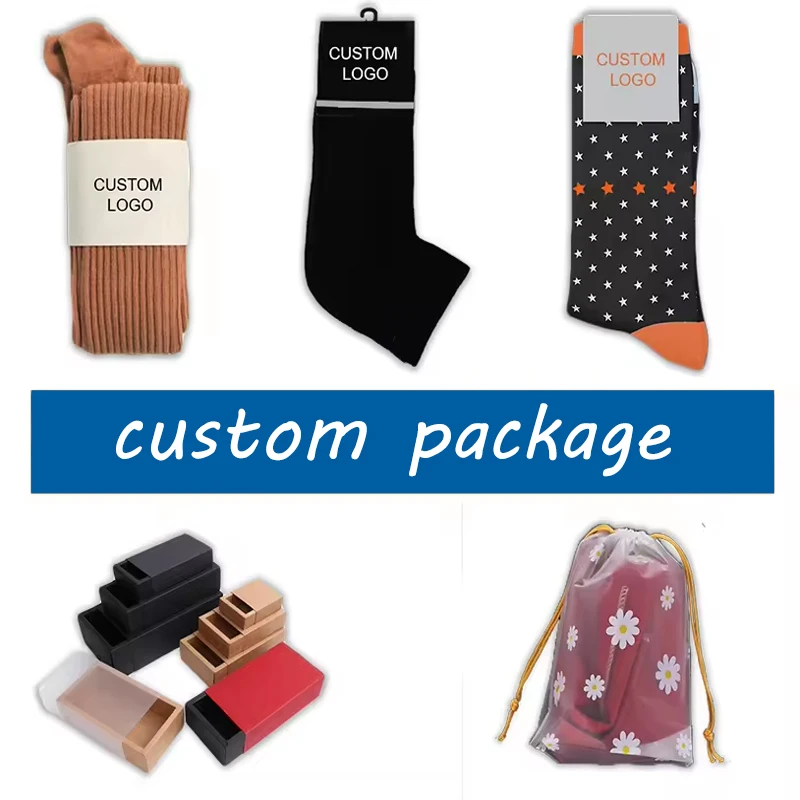 Wholesale White Black Customize Knitted Embroidered Socks Oem Fashion Casual Custom Design Unisex Breathable Men Socks