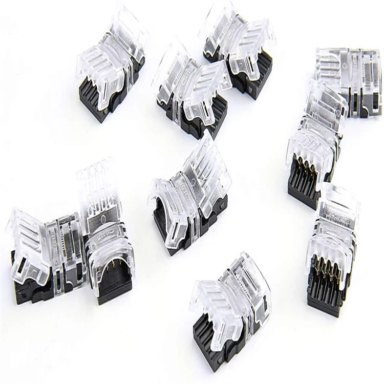 SUPERNIGHT упаковка из 10 шт. 4-контактный разъем для водонепроницаемый 10 мм RGB 5050 Светодиодные полосы света, тест-полоски для провода быстрое соединение без Str