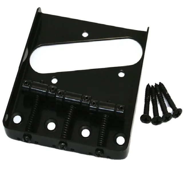 Best selling Custom CNC Black 3-Saddle Bridge for musical instruments guitar parts