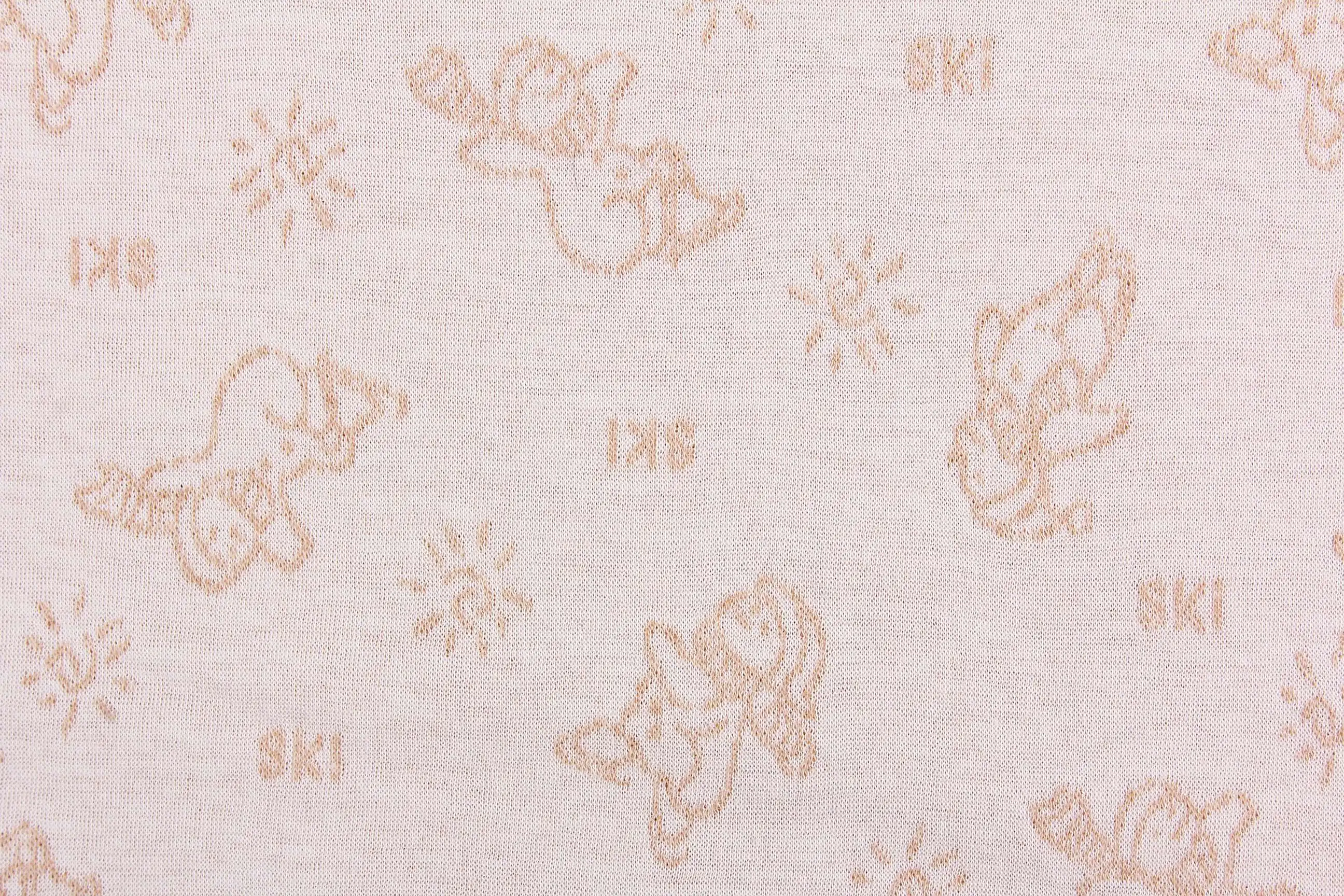 High Quality 185gsm Knitted Natural Colored Combed Cotton Soft Jacquard 100% Interlock Fabric Cotton